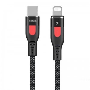 Remax Cable USB-C do Lightning Remax Lesu Pro, 1m (melns)