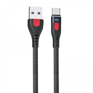 Remax kabelis USB-C Remax Lesu Pro, 1m, 5A (melns)