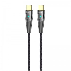 Budi kabelis USB-C uz USB Budi 217TT, 65W, 1.5m (melns)