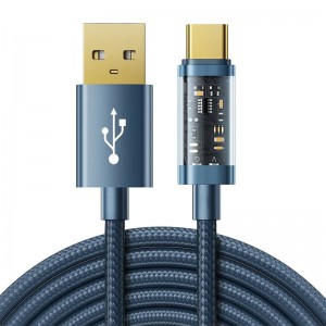 Joyroom kabelis uz USB-A / Surpass / Type-C / 3A / 1.2m Joyroom S-UC027A12 (zils)