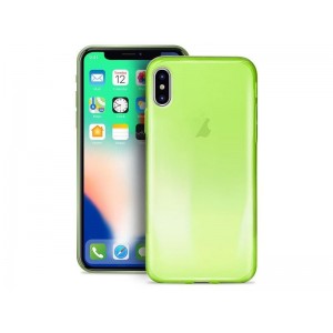 Puro Etui PURO 0.3 Nude Apple iPhone X / Xs Fluo Green