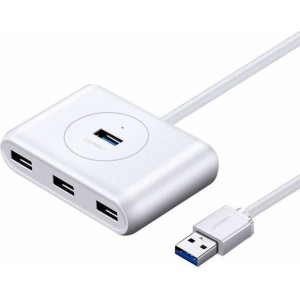 Ugreen USB 3.0 hub UGREEN CR113, 4in1, 0.5m (white)