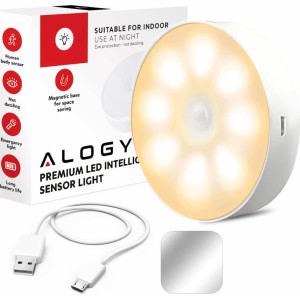 Alogy Lamp LED motion sensor dusk night lamp Alogy Sensor Light Wireless furniture lighting Warm light 3000k