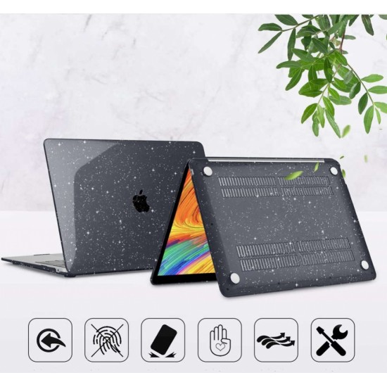 Alogy Etui obudowa Alogy Hard Case do Apple MacBook Air 13 M1 2020 Glitter Black