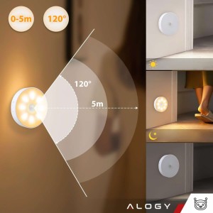 Alogy Lamp LED motion sensor dusk night lamp Alogy Sensor Light Wireless furniture lighting Warm light 3000k