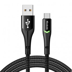 Mcdodo USB-C Mcdodo Magnificence CA-7960 Светодиодный кабель, 1 м (черный)