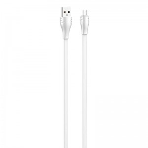 Ldnio kabelis USB - Micro USB LDNIO LS552, 2.1A, 2m (baltā krāsā)