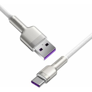 USB-кабель Baseus для USB-C Baseus Cafule, 66 Вт, 1 м (белый)