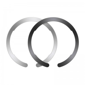 ESR adapteris Magsafe ESR HaloLock Ring viedtālrunim 2gab. (melns/sudrabs)