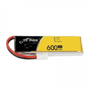 Tattu 600mAh 3.7V 30C 1S1P Molex akumulators (1gab)