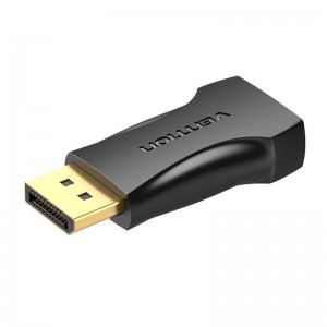 Адаптер Vention HDMI Vention Female HDMI-папа Display Port, 4K@30Hz, (черный)