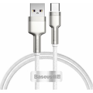 USB-кабель Baseus для USB-C Baseus Cafule, 66 Вт, 1 м (белый)