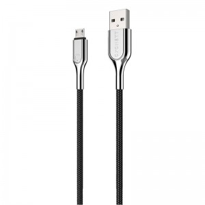 Cygnett kabelis USB mikro USB Cygnett bruņām 12W 2m (melns)