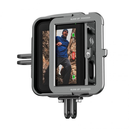 Telesin Aluminum cage for GoPro Hero 11/10/9 +vertical adapter