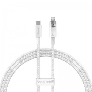 Baseus Fast Charging cable Baseus USB-C to Lightning  Explorer Series 1m, 20W (white)