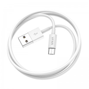 Vipfan USB uz Micro USB kabeli Vipfan X03, 3A, 1m (balts)