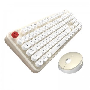 Беспроводная клавиатура Mofii + мышь MOFII Sweet 2.4G (бело-бежевый