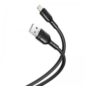 XO kabelis USB uz Lightning XO NB212, 2.1A 1m (melns)