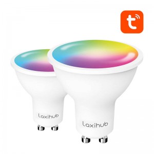 Laxihub viedā LED spuldze Laxihub LAGU10S (2 iepakojums) WiFi Bluetooth Tuya