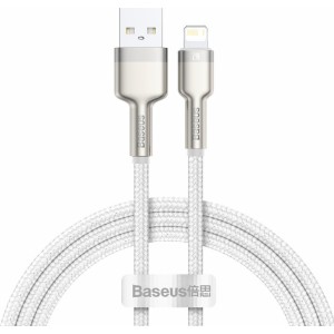 Baseus USB kabelis Lightning Baseus Cafule, 2.4A, 1m (balts)