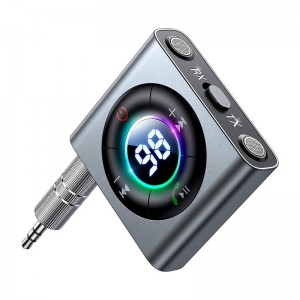 Joyroom Bluetooth 5.3 AUX raidītājs/uztvērējs Joyroom JR-CB1 (pelēks)