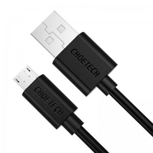 Choetech kabelis USB uz Micro USB Choetech, AB003 1.2m (melns)