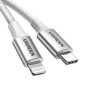 Ugreen Kabel Lightning do USB-C  2.0 UGREEN PD 3A US304, 1m