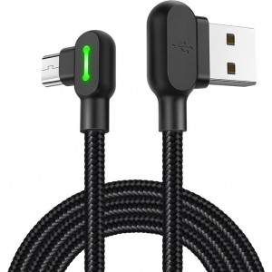 Mcdodo USB uz mikro USB kabeli Mcdodo CA-5280 LED, 1.2m (melns)
