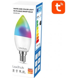 Laxihub viedā LED spuldze Laxihub LAE14S (2 iepakojums) WiFi Bluetooth Tuya