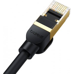 Сетевой кабель Baseus cat.8 Baseus Ethernet RJ45, 40 Гбит/с, 3 м (черный)
