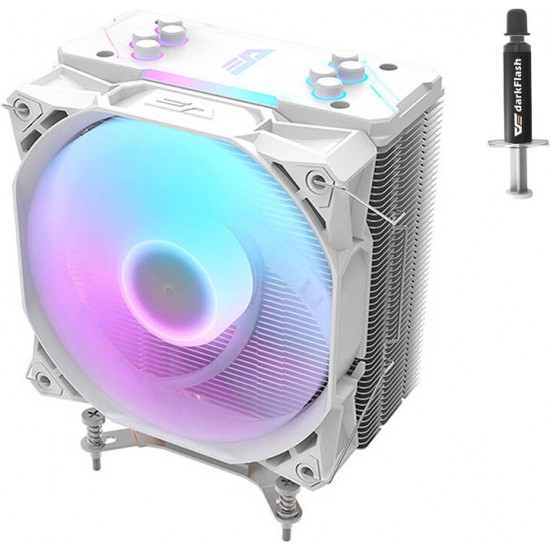 Darkflash CPU active cooling  Darkflash S11 Pro  ARGB (heatsink + fan 120x130) white