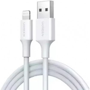 Ugreen Lightning to USB cable UGREEN 2.4A US155, 0.5m (white)