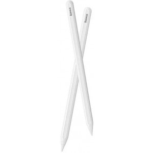 Baseus stylus with wireless charging for iPad white + replaceable tip (universal)