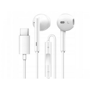 Huawei Wired headphones for Huawei CM33 USB-C Type C remote control microphone white