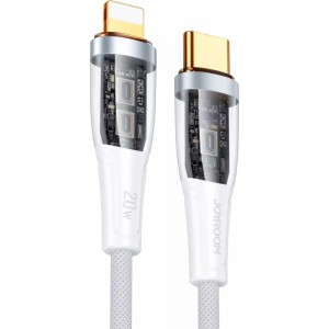 Joyroom fast charging cable with smart switch USB-C - Lightning 20W 1.2m white (S-CL020A3)