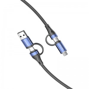 USB-кабель Vention 4в1 USB 2.0 Vention CTLLH 1м (черный)