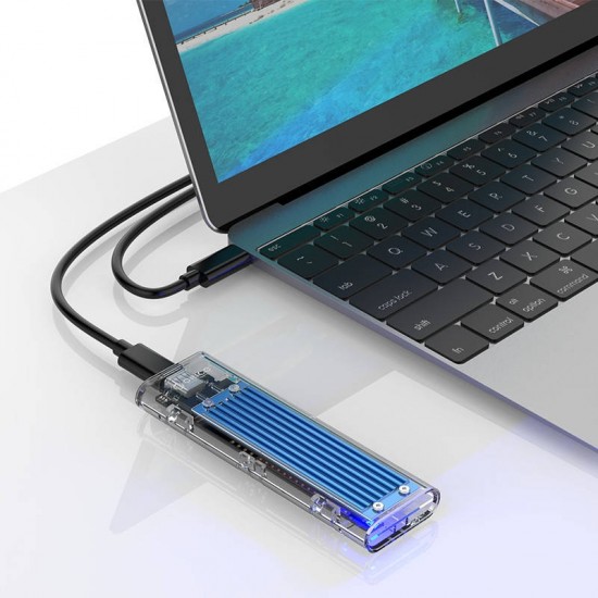Orico Enclosure SDD M.2 Orico, NVME, USB-C 3.1 Gen.2, 10Gbps (blue)