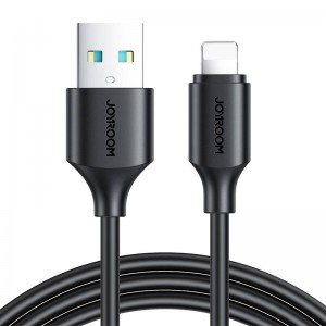 Joyroom kabelis uz USB-A / Lightning / 2.4A / 0.25m Joyroom S-UL012A9 (melns)