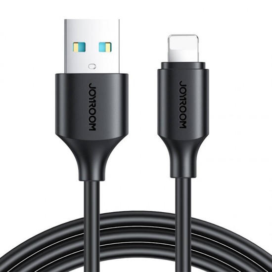 Joyroom kabelis uz USB-A / Lightning / 2.4A / 0.25m Joyroom S-UL012A9 (melns)
