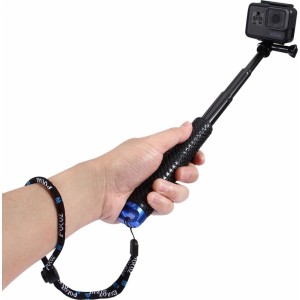 Puluz Selfie Stick Puluz sporta kamerām (melns)