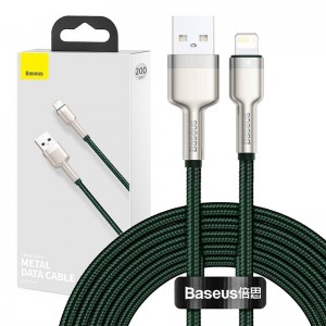 USB-кабель Baseus для Lightning Baseus Cafule, 2,4 А, 2 м (зеленый)