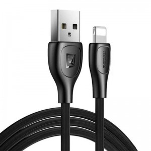 Remax kabelis USB Lightning Remax Lesu Pro, 2.1A, 1m (melns)