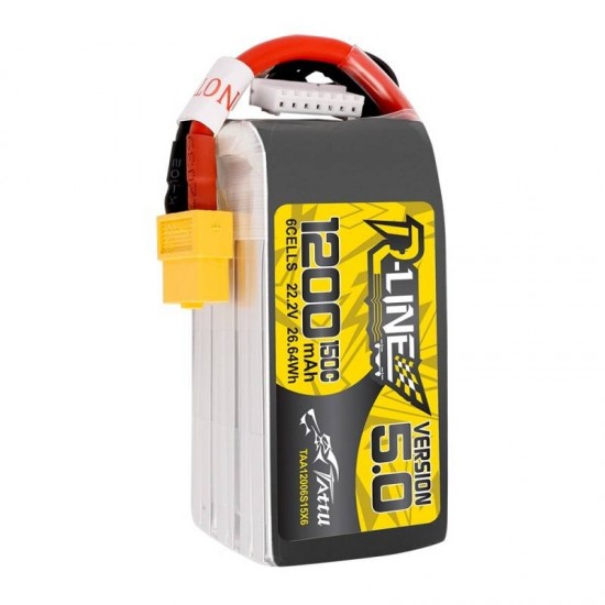 Tattu Battery Tattu R-Line 5.0 1200mAh 22.2V 150C 6S1P XT60