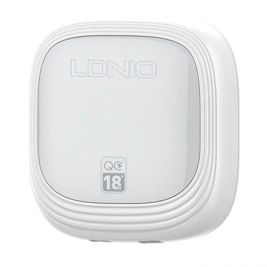 Ldnio Настенное зарядное устройство LDNIO A2512Q 2USB 18 Вт + кабель Lightning