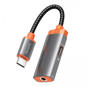Mcdodo USB-C to Mini jack 3.5m + USB-C adapter Mcdodo CA-0500, PD 60W (black)