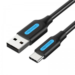 Кабель для зарядки Vention USB-A 2.0 на USB-C Vention COKBC 0,25 м (черный)