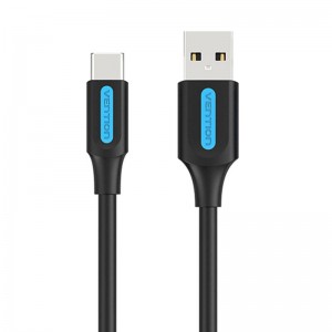 Vention Charging Cable USB-A 2.0 to USB-C Vention COKBC 0,25m (black)