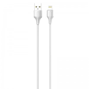 Ldnio USB to Lightning kabelis LDNIO LS543, 2.1A, 2m (baltā krāsā)