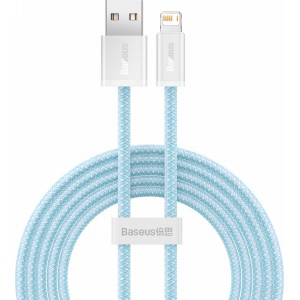 Baseus Dynamic kabelis USB to Lightning, 2.4A, 2m (zils)