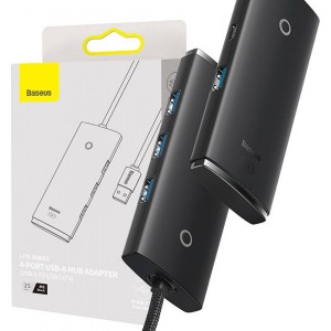 Baseus Lite Series 4в1 Hub USB - 4x USB 3.0 / 25cm